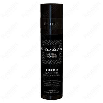 Turbo-шампунь для волос и тела Alpha homme carbon Turbo-шампунь для волос и тела Alpha homme carbon