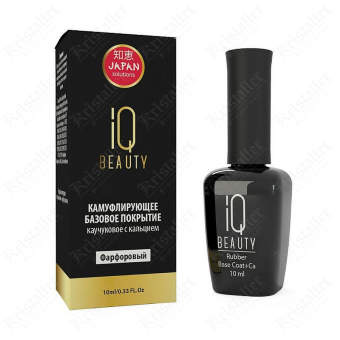 IQ Beauty, Rubber Base coat+ca, фарфоровый, 10ml IQ Beauty, Rubber Base coat+ca, фарфоровый, 10ml