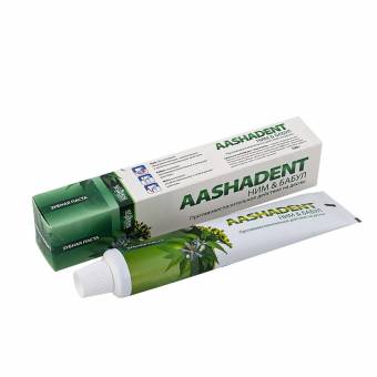 Зубная паста ним и бабул, Aasha Herbals